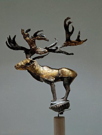 Arte escita (civilización escita): ornamento que representa un ciervo. Del Altái, siglo V - III a.C. San Petersburgo, Museo del Hermitage de Scythian
