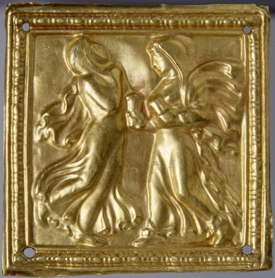 Arte de las estepas - Arte escita: Placa cuadrada con bailarines de Scythian