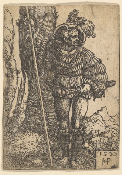 Un lansquenete de Sebald Beham