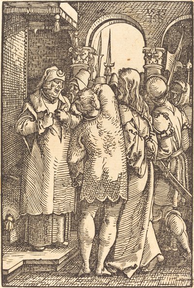 Cristo ante Caifás de Sebald Beham