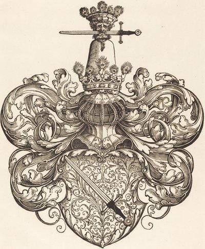Escudo de armas de la familia Kress von Kressenstein de Sebald Beham