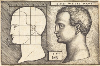 Cabeza de una mujer de Sebald Beham