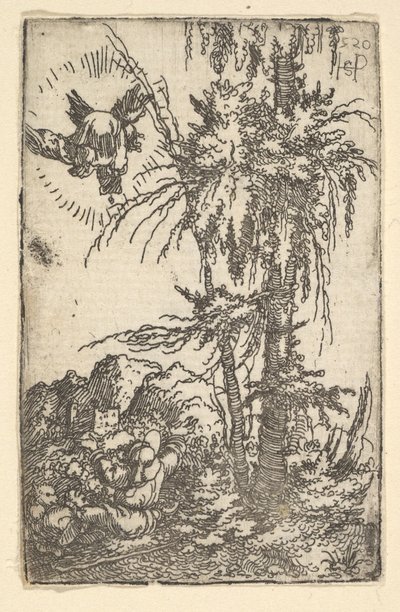 Joaquín recibiendo la promesa del nacimiento de la Virgen, 1520 de Sebald Beham