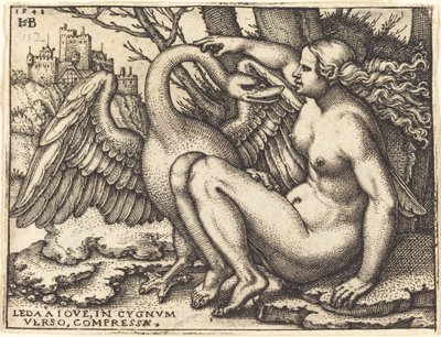 Leda y el Cisne de Sebald Beham