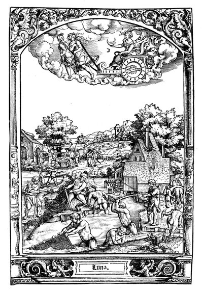 Luna, 1531 de Sebald Beham