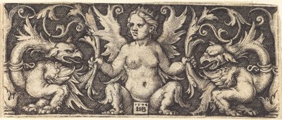 Ornamento con demonio femenino de Sebald Beham