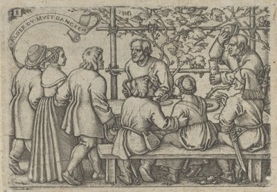 Fiesta de campesinos, de La fiesta de los campesinos o los doce meses, 1546-47 de Sebald Beham