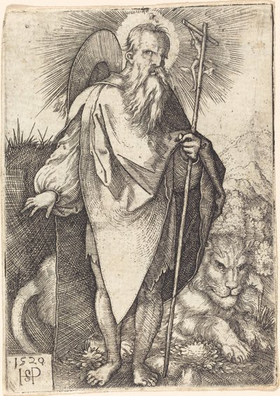 San Jerónimo de pie de Sebald Beham