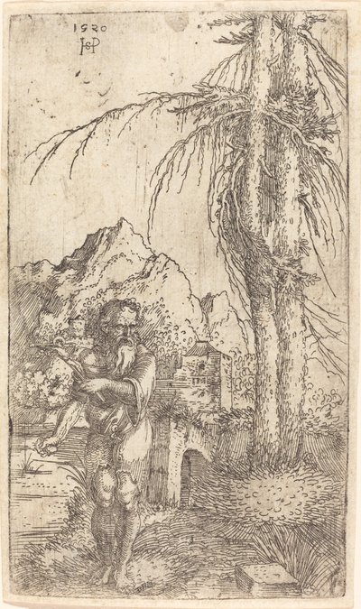 San Jerónimo en un paisaje de Sebald Beham
