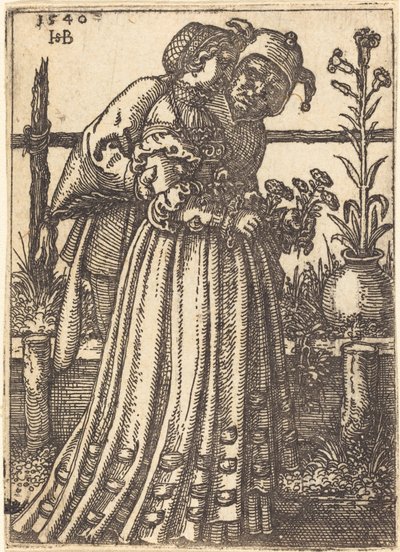 La dama y el tonto de Sebald Beham
