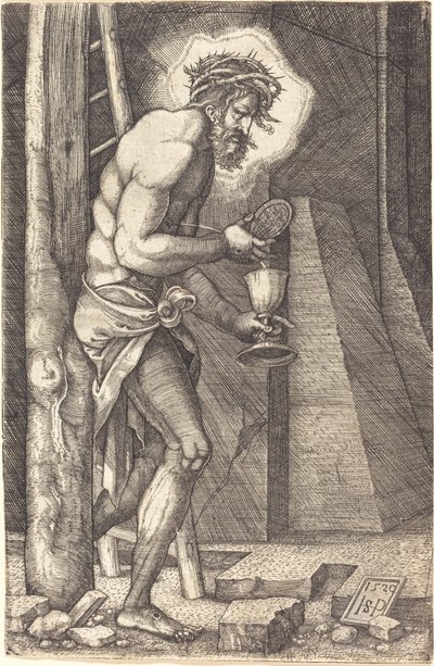 El Hombre de Dolores al Pie de la Cruz de Sebald Beham