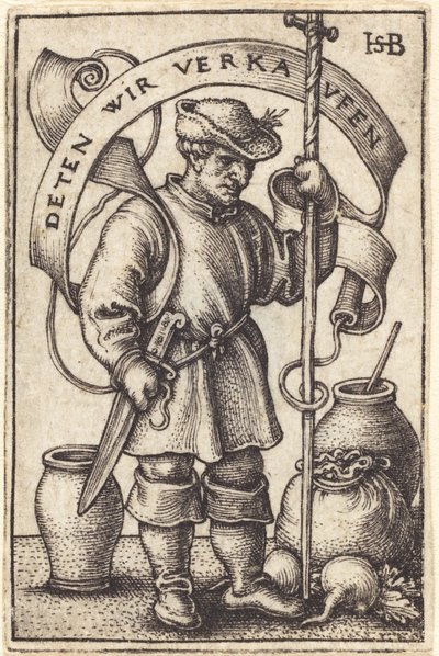 El campesino del mercado de Sebald Beham