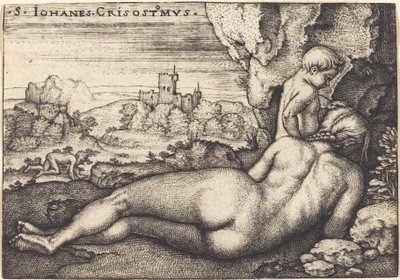 La Penitencia de San Juan Crisóstomo de Sebald Beham
