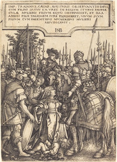 La justicia de Trajano de Sebald Beham