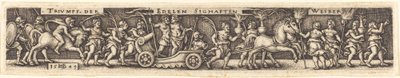 Procesión triunfal de las nobles mujeres gloriosas de Sebald Beham