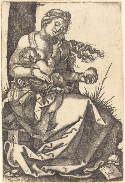 Virgen con una pera de Sebald Beham