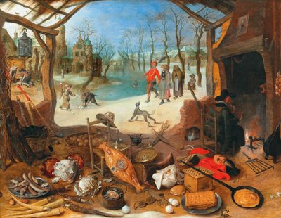 Una alegoría del invierno de Sebastiaen Vrancx