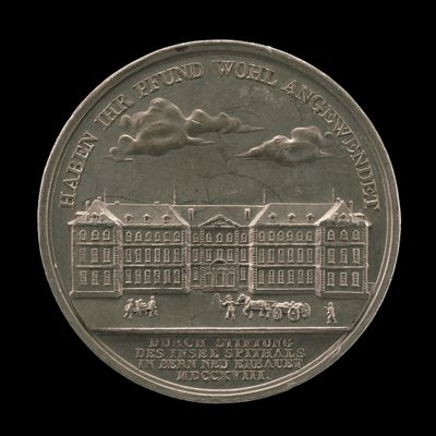 Hospital Insel, Berna [reverso], 1818 de Sebastian Burger