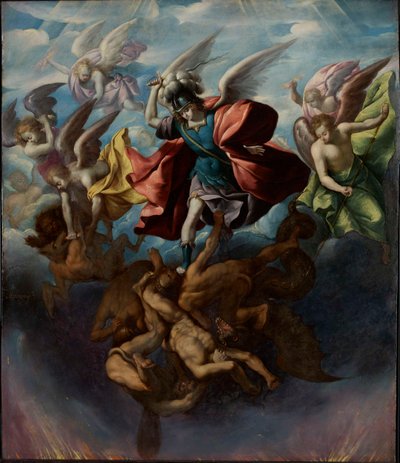 La caída de los ángeles rebeldes, c. 1650 de Sebastian Lopez de Arteaga