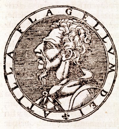 Atila - en “Cosmographia” de Sebastiano Munster de Sebastian Munster