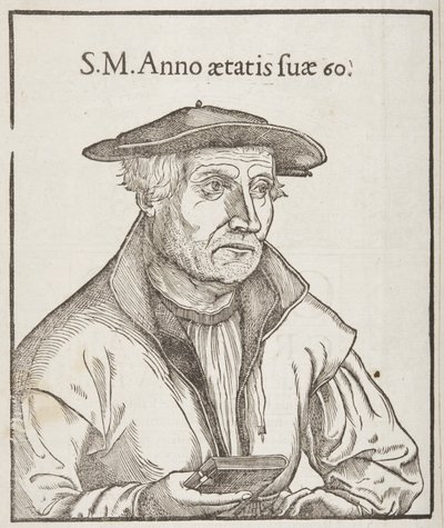 Cosmographia, reverso de la página del título, 1544 de Sebastian Munster