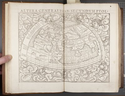 Globo, de Cosmographia, 1544 de Sebastian Munster