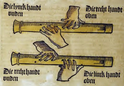 Dúo de flautas dulces (de Musica getutscht de Sebastianus Virdung) par Virdung, Sebastian (1465-1511) de Sebastian Virdung