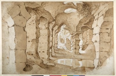 Dentro de las ruinas del Coliseo de Sebastian Vrancx