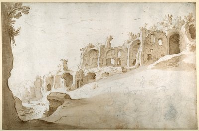 Ruinas en el Palatino: la Domus Augustana y el Palacio de Septimio Severo de Sebastian Vrancx