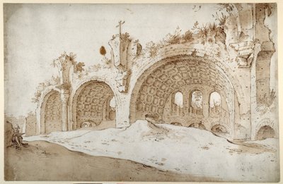 La Basílica de Constantino y Majencio de Sebastian Vrancx