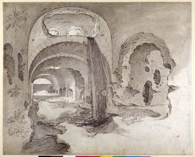Tívoli, Criptoportico bajo el Templo de Hércules Victor de Sebastian Vrancx