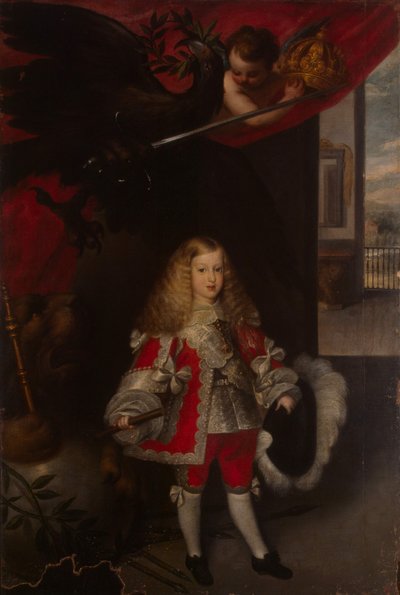 Retrato de Carlos II de España como niño, 1667-1670 de Sebastian de Herrera Barnuevo