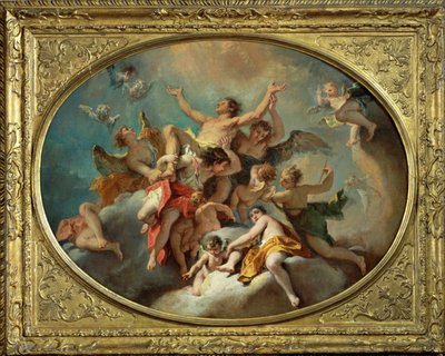 La glorificación de San Sebastián ... de Sebastiano (attr. to) Ricci