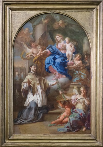 Virgen con el Niño y San Juan Nepomuceno de Sebastiano Conca