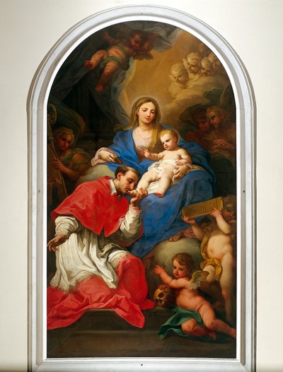La Virgen y San Carlos Borromeo de Sebastiano Conca