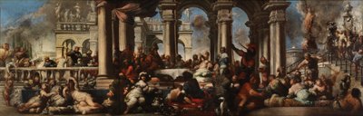 El banquete de Cleopatra, 1660 de Sebastiano Mazzoni