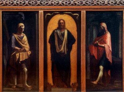 Cristo con dos santos de Sebastiano Piombo del