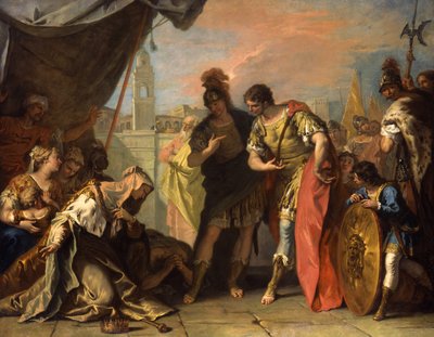 Alejandro y la familia de Darío, c.1708-1710 de Sebastiano Ricci