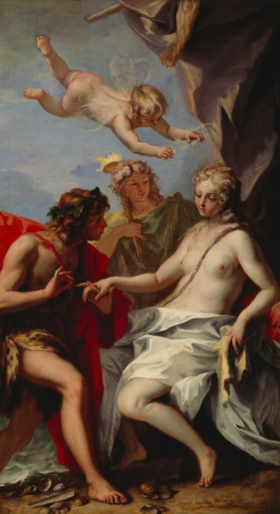 Baco y Ariadna (óleo sobre lienzo) de Sebastiano Ricci