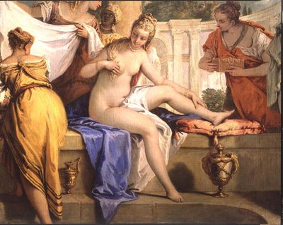 Betsabé bañándose, c.1725 (detalle) de Sebastiano Ricci