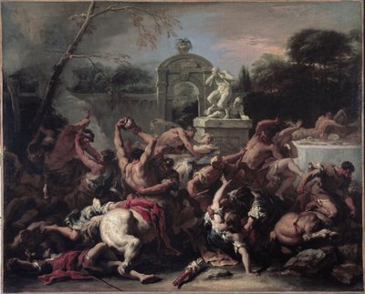 Lápitas y centauros - Batalla entre lápitas y centauros de Sebastiano Ricci
