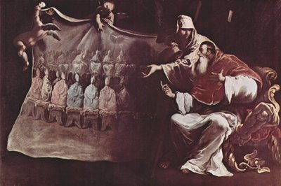 El Papa Pablo III inspirado por la fe en el concilio ecuménico de Sebastiano Ricci