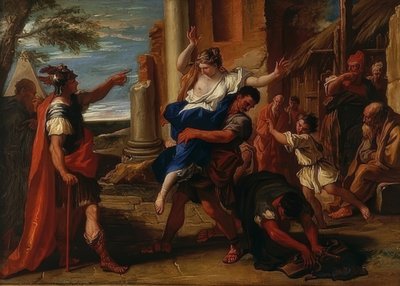 El rapto de Dina. Alrededor de 1700 de Sebastiano Ricci