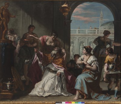 Salomón adora ídolos de Sebastiano Ricci