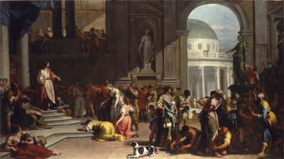 Susana ante Daniel, 1725-26 de Sebastiano Ricci