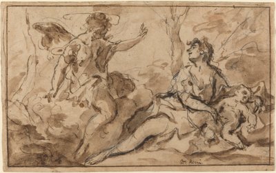 El Ángel Apareciendo a Agar e Ismael de Sebastiano Ricci