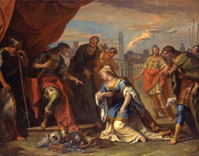 La continencia de Escipión, c.1708-1710 de Sebastiano Ricci