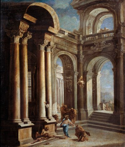 La curación del ciego de Jericó de Sebastiano Ricci