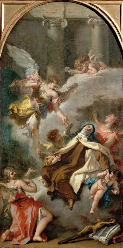 La visión de Santa Teresa de Ávila por Sebastiano Ricci. Museo de Historia del Arte, Viena de Sebastiano Ricci