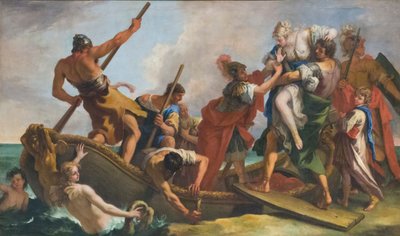 El rapto de Helena, principios del siglo XVIII (óleo sobre lienzo) de Sebastiano Ricci
